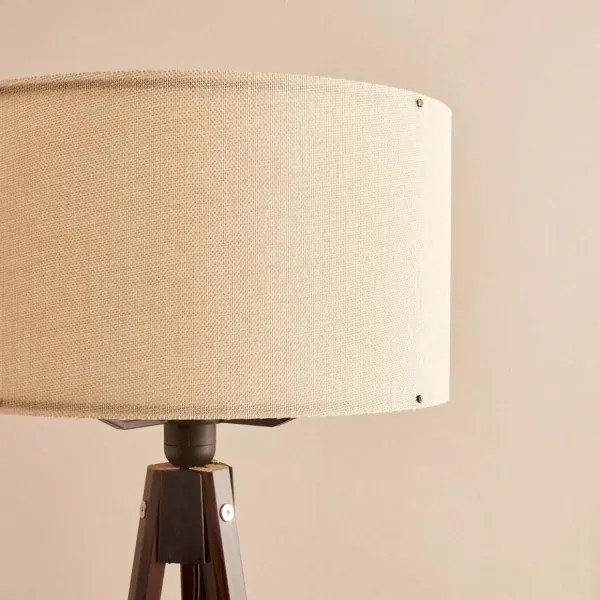 Állólámpa AYD 1xE27/40W/230V barna/bézs