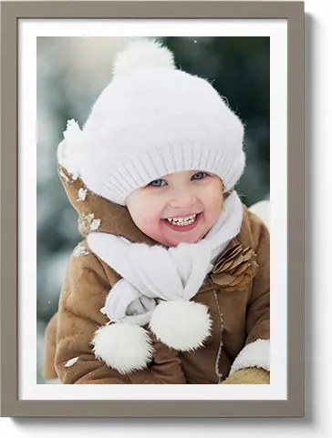 Képkeret A4 Szürke plexi képkeret mdf fotózáshoz és ajándékhoz