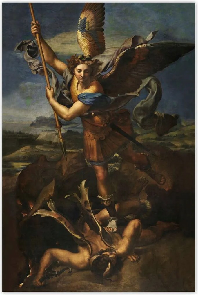 Poszterek 60x90 Mihály arkangyal és a Sátán