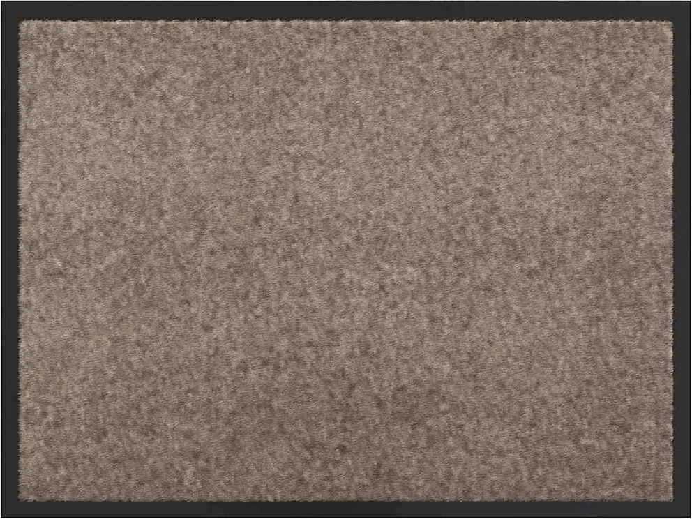 vidaXL Ajtószőnyeg Bézs 60 x 40 x 1.2 cm Mackófleece