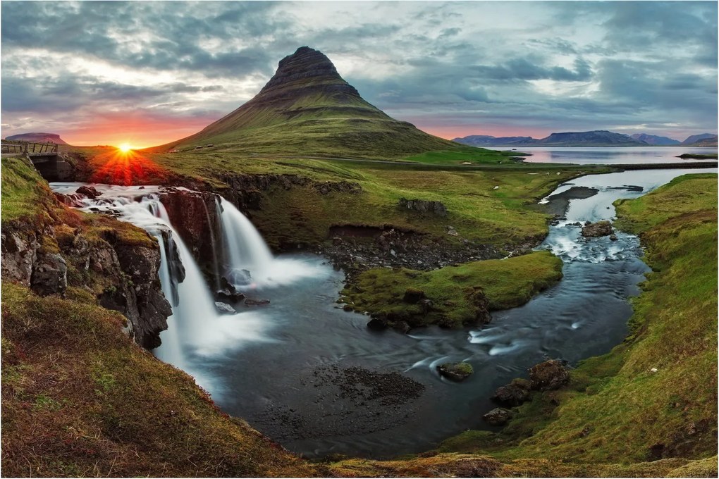 Kép - Kirkjufell naplementében (90x60 cm)