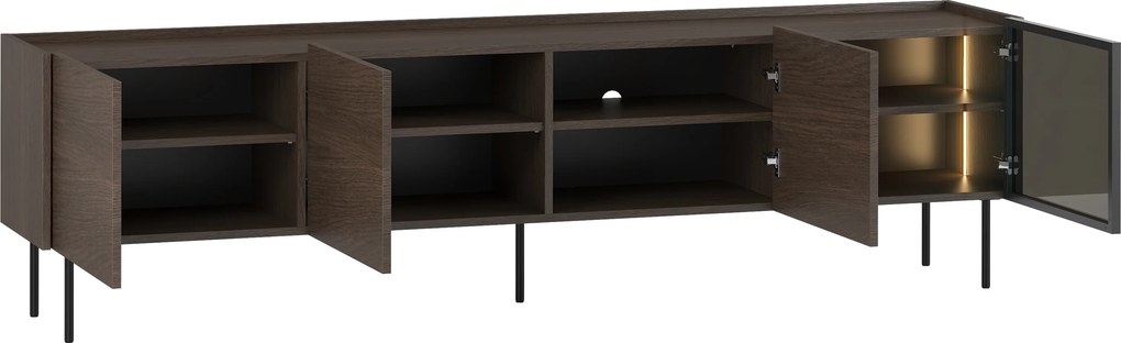 Dunari fémlábas TV szekrény 220 cm - dunin tölgy