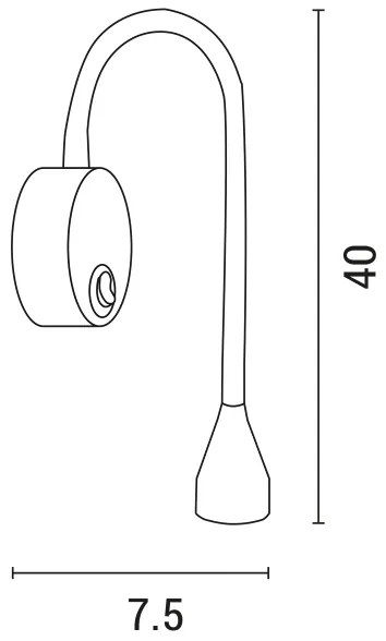 LED Rugalmas kicsi lámpa IONAS LED/3W/230V 3000K fehér