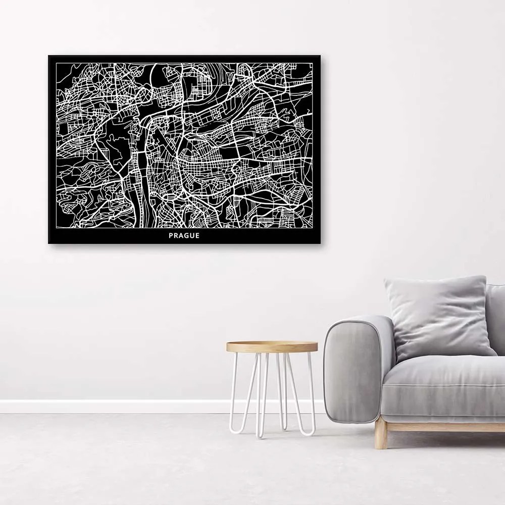 Gario Vászonkép Prága város terve Méret: 100 x 70 cm