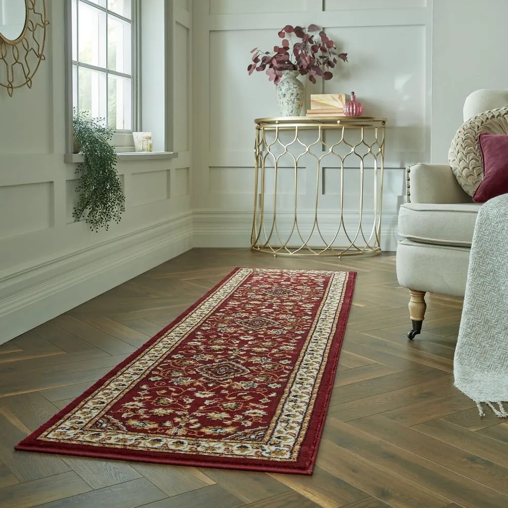 Piros futószőnyeg 66x300 cm Sherborne – Flair Rugs
