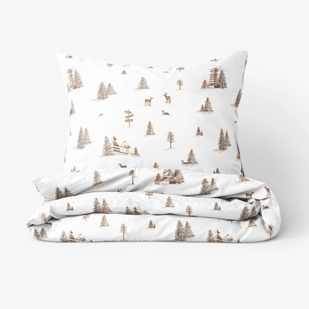 Goldea pamut ágyneműhuzat - hegyvidéki táj 220 x 200 és 2db 70 x 90 cm