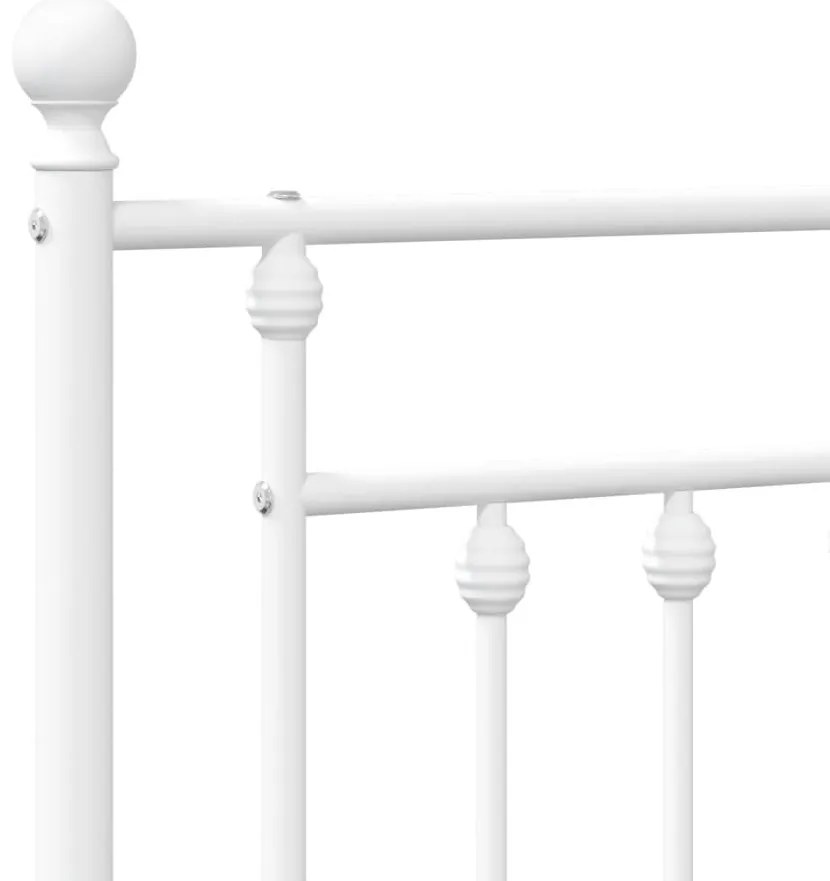 fehér fém fejtámla 200 cm