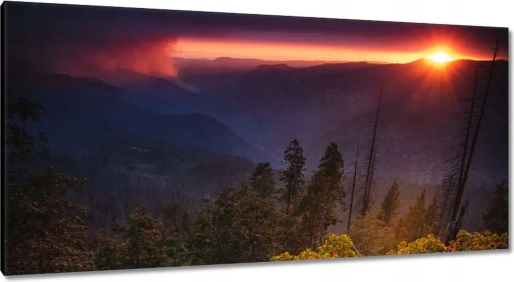 Festmények 115x55 Kilátás Tájkép