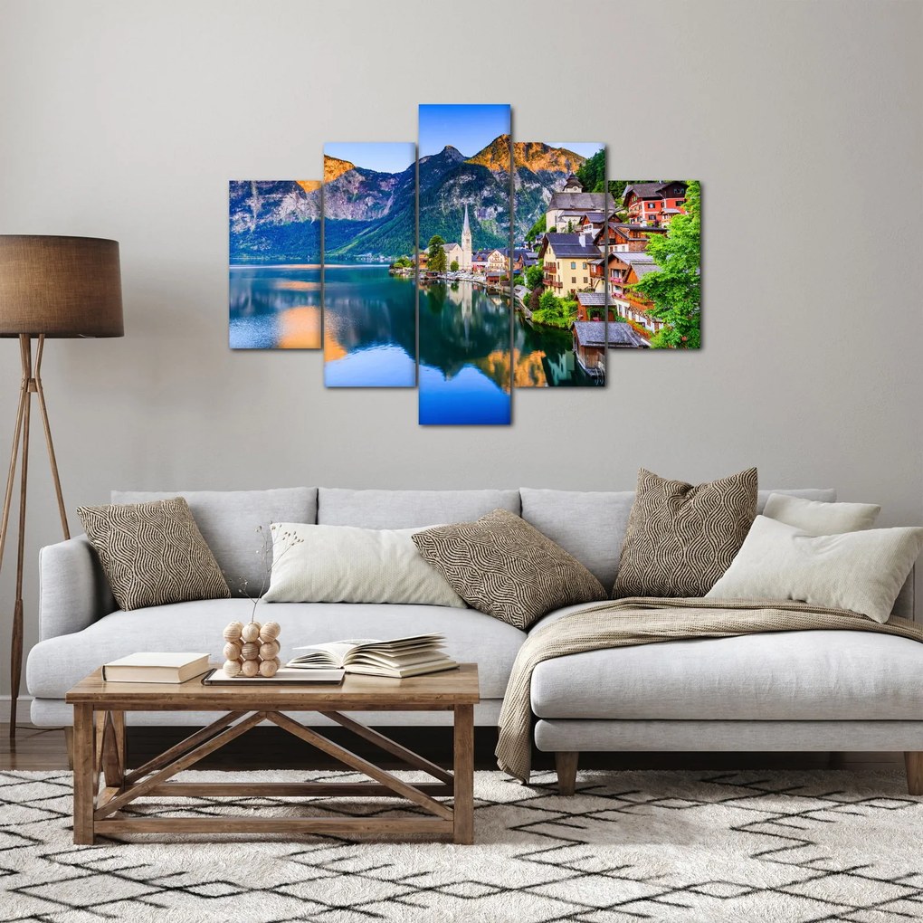 Kép - Alpesi falu (150x105 cm)