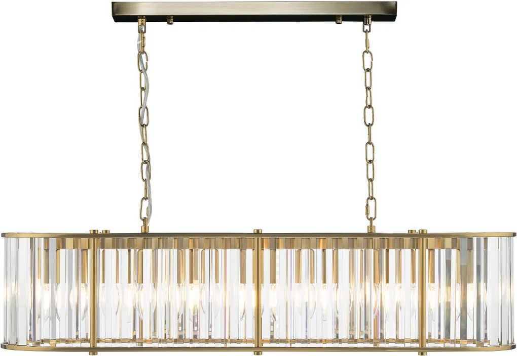 Dar Lighting glamour kristály modern függeszték kiran sárgaréz darkir3435