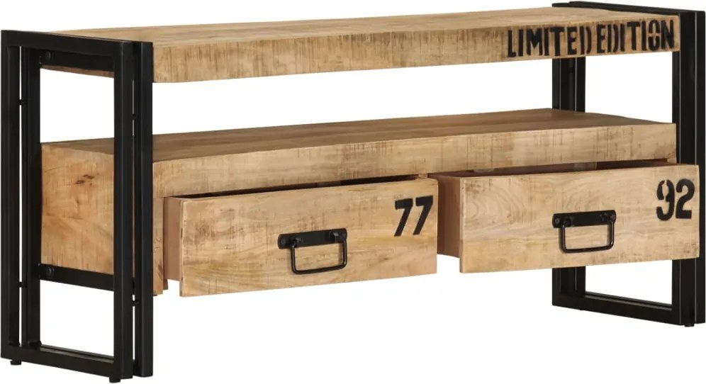 vidaXL tömör mangófa TV-szekrény 100 x 30 x 45 cm
