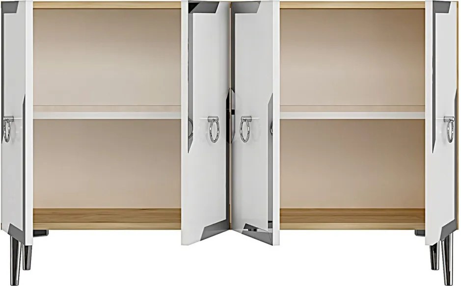 Seza 120 - Sapphire Oak, White, Silver
