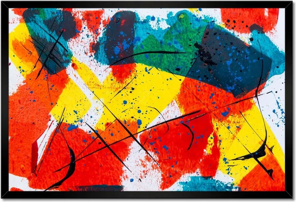 Poszterek keretben 60x40 Absztrakt Kutyák