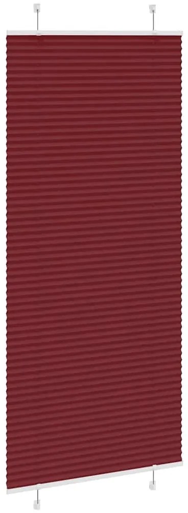 pliszírozott redőny Bordeaux piros 90x200 cm szövetszélesség