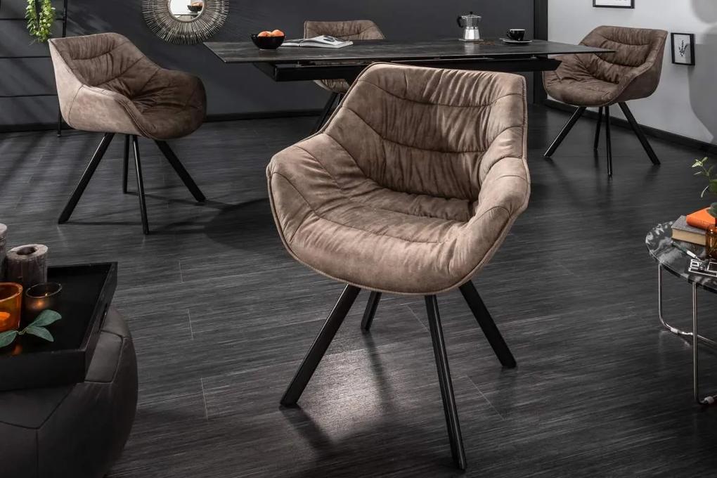 Stílusos szék Kiara szürkés barna, taupe - raktáron SK-RP 4db
