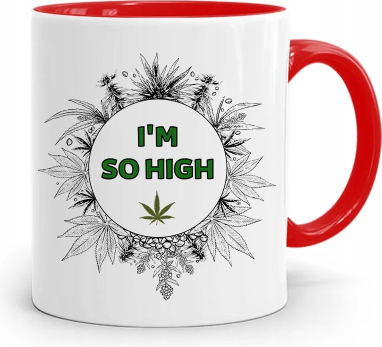 Dohányosoknak 420 Cbd Bögre Piros Ajándék fényképes nyomtatással