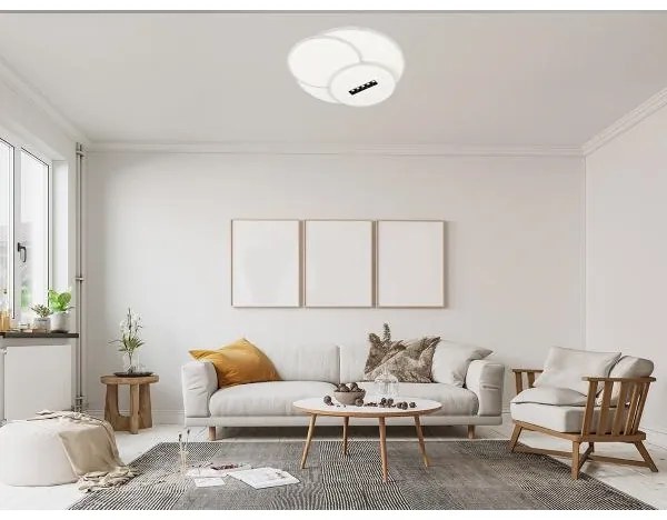 LED Dimmelhető mennyezeti lámpa LED/90W/230V 3000-6500K fehér + távirányítás