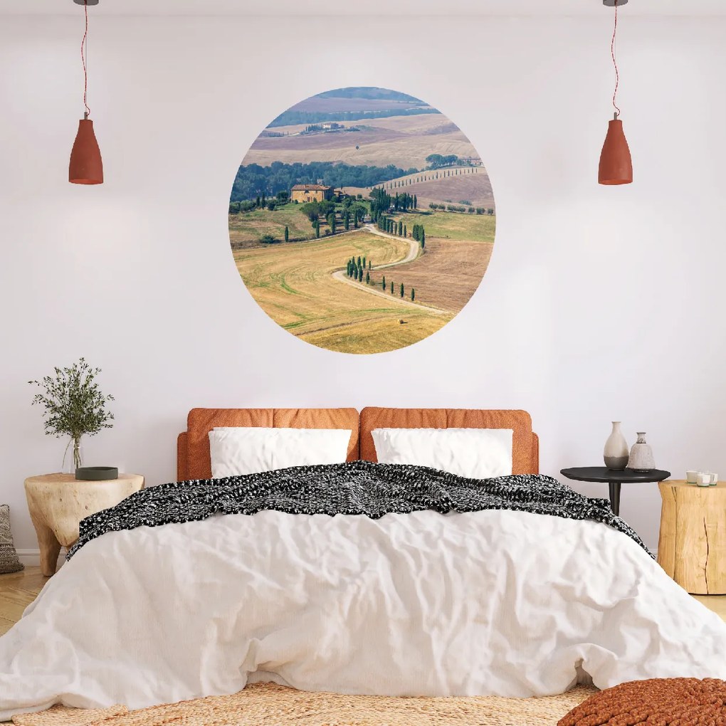 PIPPER. Textil kör alakú falmatrica "Toszkána" Méret: 120cm