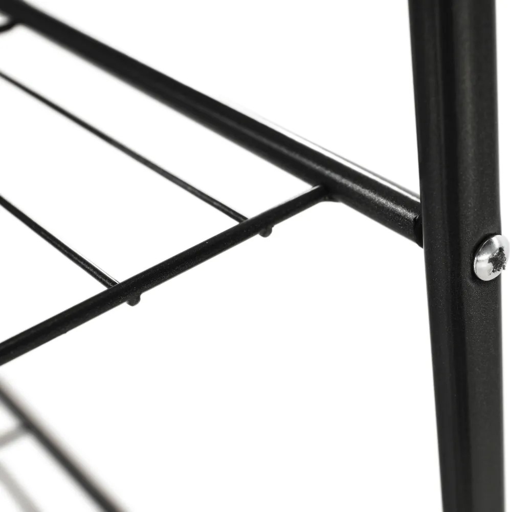 Polcállvány, 3 polcos, sötét szürke, VERUMA