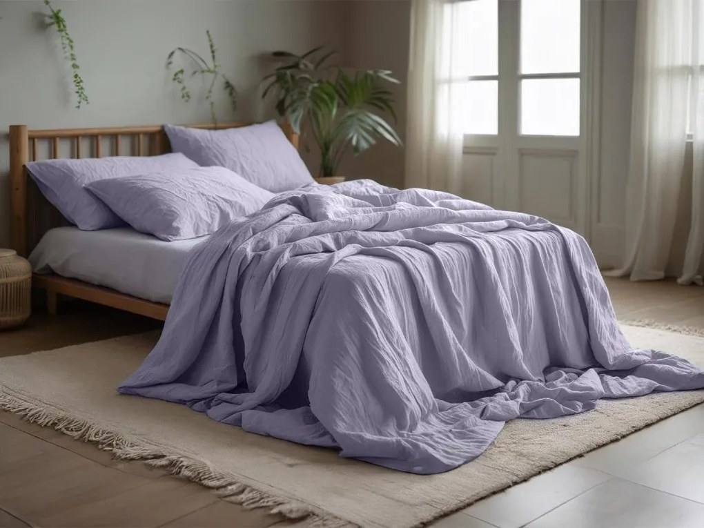 Muszlin ágynemű MUSSARI világoslila Ágyneműhuzat mérete: 70 x 90 cm | 140 x 200 cm