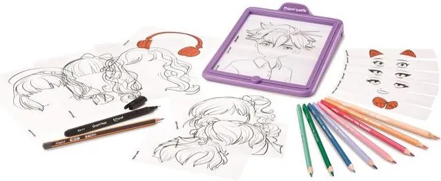 Kreatív készségfejlesztő rajzkészlet, MAPED CREATIV Avatar Tablet Manga (IMAC907076)