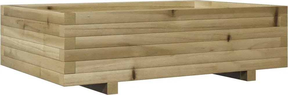 vidaXL impregnált fenyőfa kerti virágláda 90x60x26,5 cm