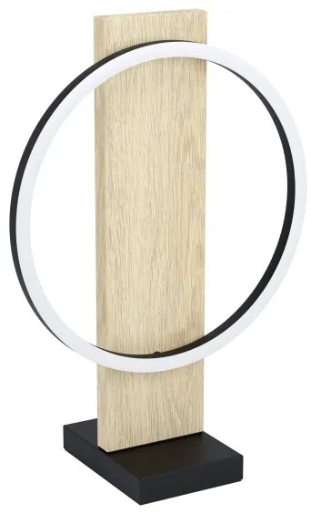 Eglo 901718 - LED Asztali lámpa BOYAL LED/12W/230V 3000K bézs/fekete