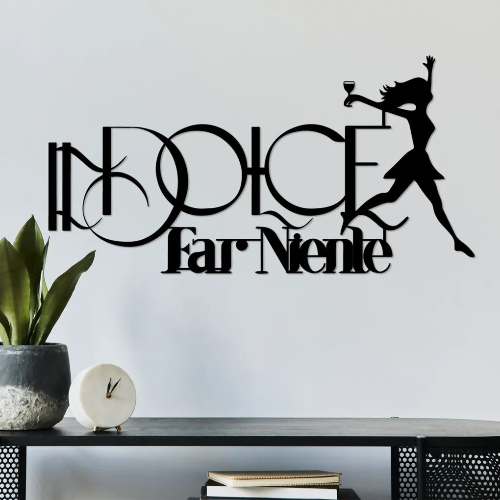 Dolce fém fali dekoráció, 60×31 cm