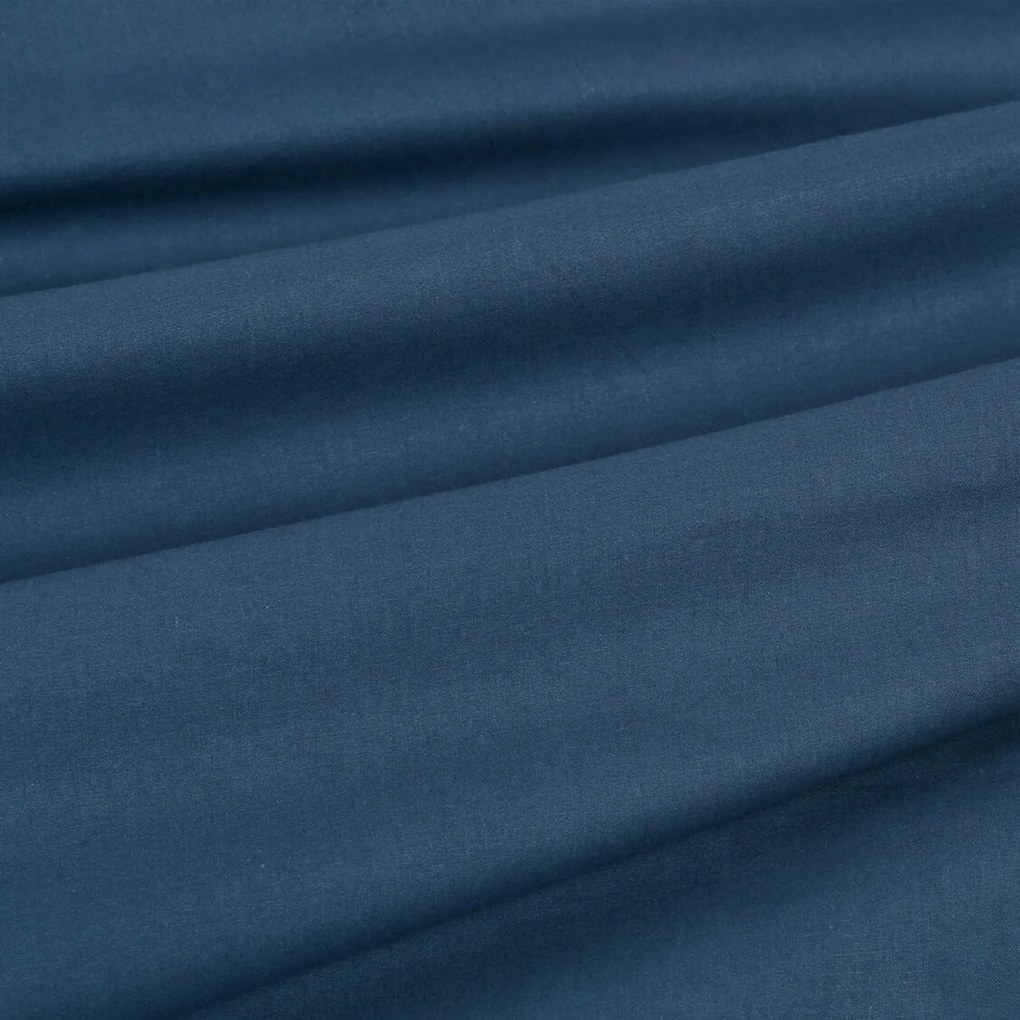 Goldea pamut ágyneműhuzat garnitúra - tengerészkék 140 x 200 és 70 x 90 cm