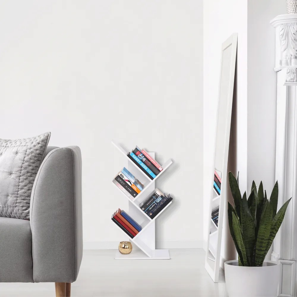 Könyvespolc, fehér, BAKI NEW TYP 3