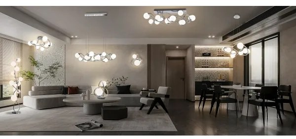 Wofi 3014-907 - LED Állólámpa NANCY 9xG9/3,5W/230V fényezett króm