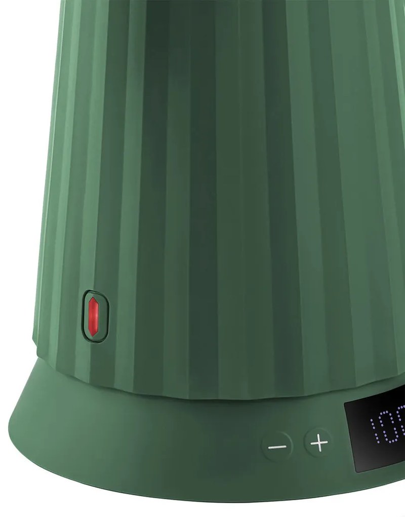 Plissé 1,7 literes elektromos vízforraló vízhőmérséklet-szabályozással, zöld - Alessi