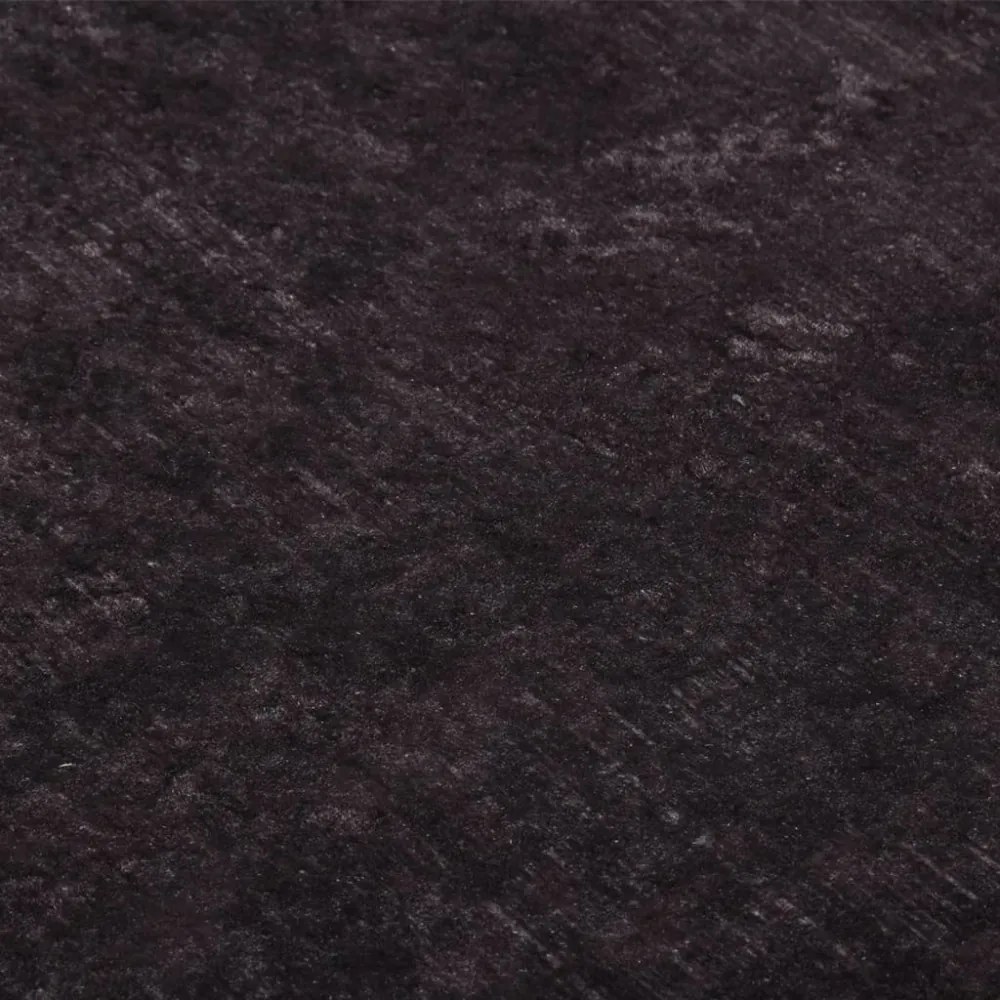 fekete és arany csúszásmentes mosható szőnyeg 80 x 150 cm