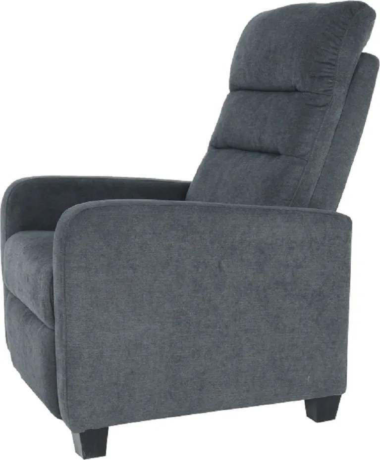 Relaxáló fotel, szürke, TURNER