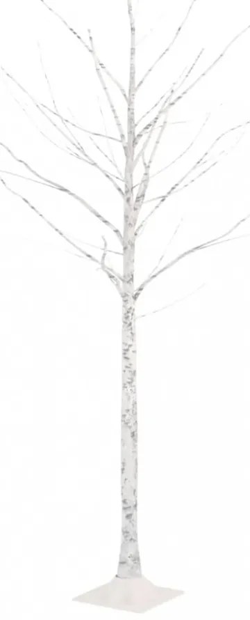 fehér LED-es nyírfa 96 meleg fehér LED-del 180 cm