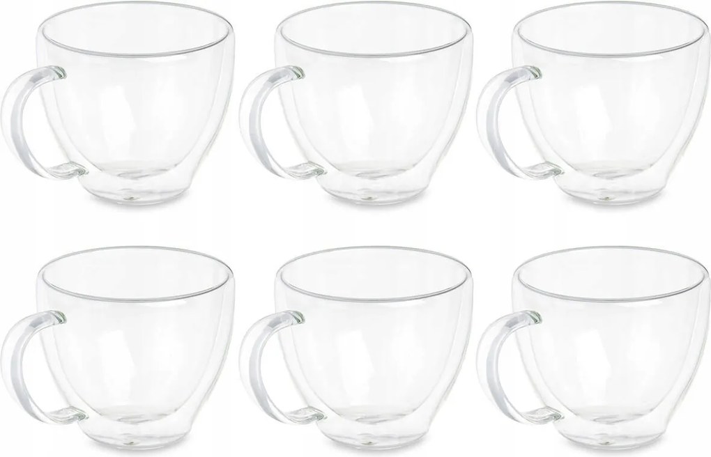 Thermo Pohár Szett Kávéhoz Vagy Teához, 6 Csésze, 140 ML