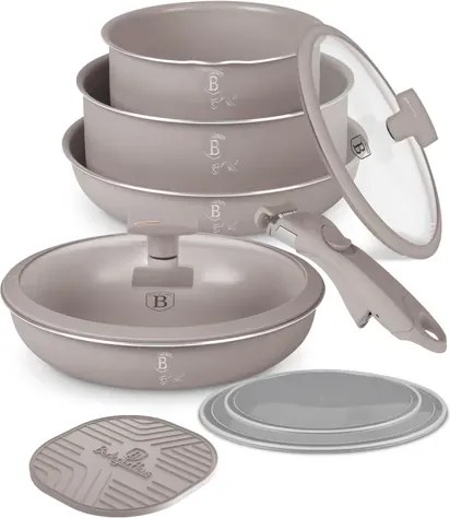 BerlingerHaus 10 részes edénykészlet Taupe Collection(BH/8255N)
