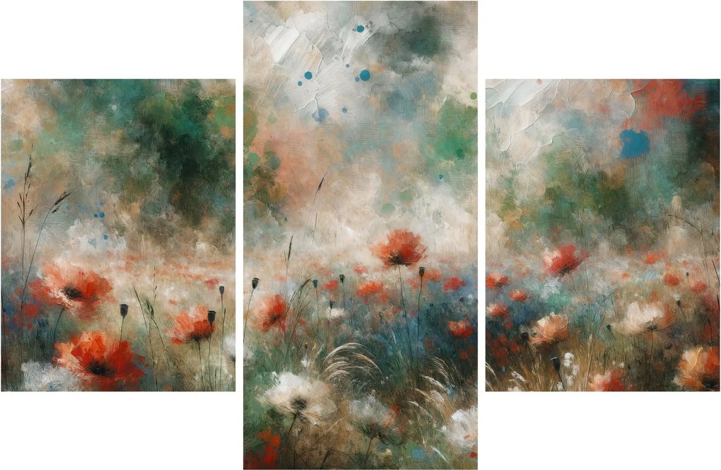 Kép – Pipacsmező absztrakciója (90x60 cm)