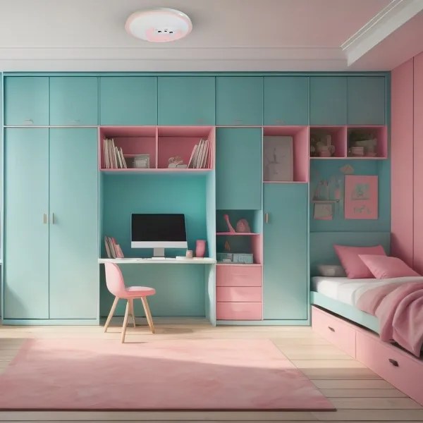 LED Gyerek mennyezeti lámpa MOONCAT LED/34W/230V rózsaszín