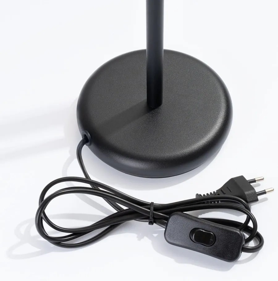 Fekete asztali lámpa (magasság 43 cm) Fideus – Sollux