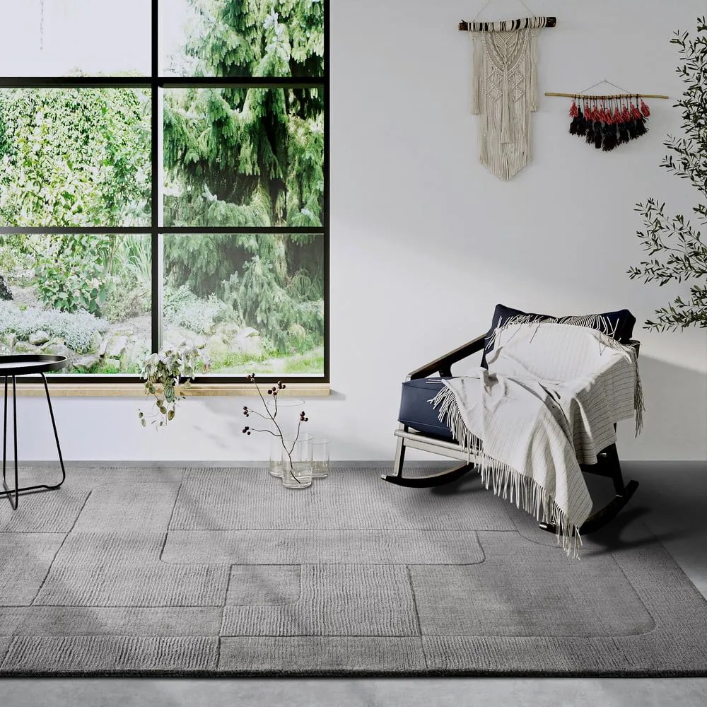 Szürke kézi szövésű gyapjú szőnyeg 80x150 cm Charlotte – Villeroy&amp;Boch