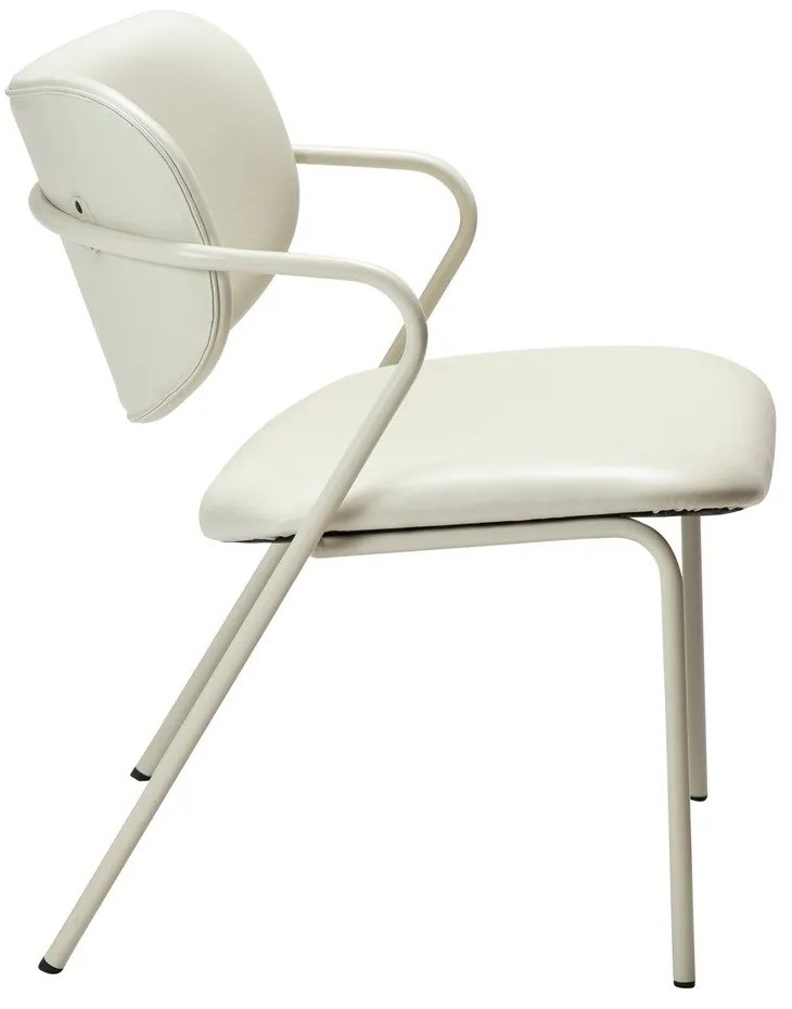 Krémszínű bőrutánzat fotel Zed – DAN-FORM Denmark