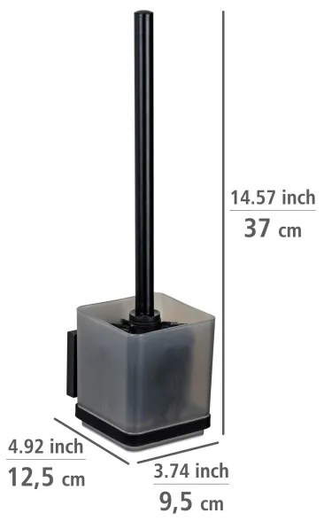 WENKO 71450800 - VACUUM-LOC QUADRO ED WC-készlet, 9,5 x 37 cm, fekete