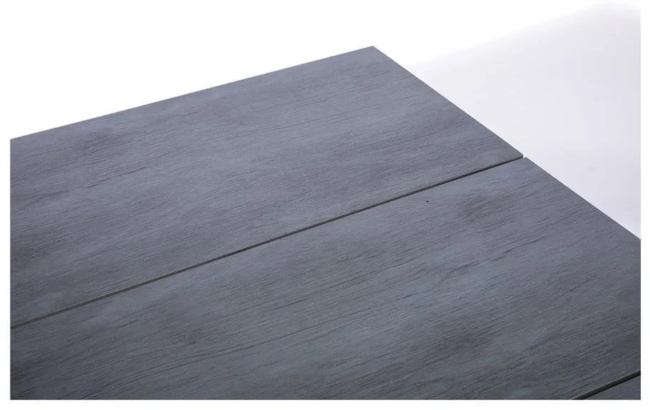 Joanna fekete 6 személyes kerti étkezőszett székekkel és Strong asztallal, 210 x 100 cm - Bonami Selection