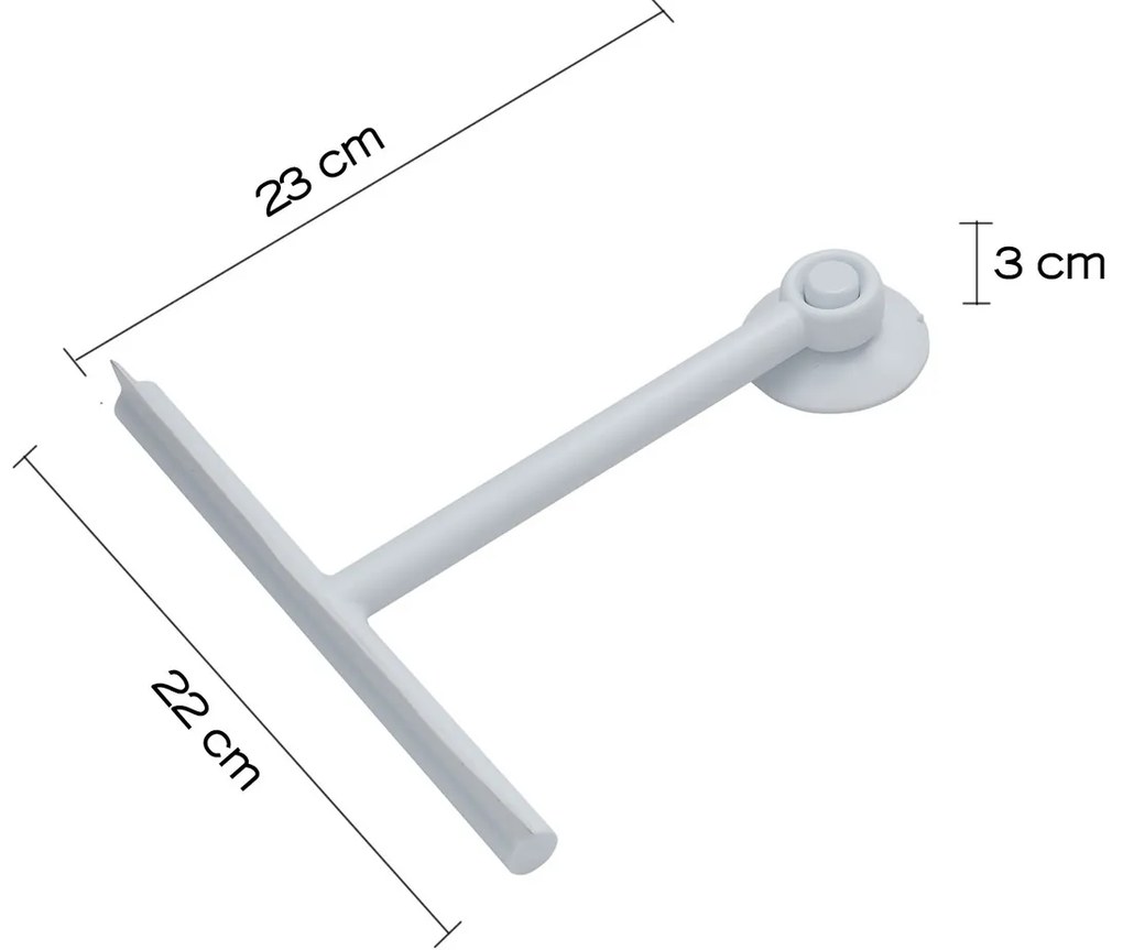 GEDY 264102 Gumi zuhanylehúzó, fehér matt