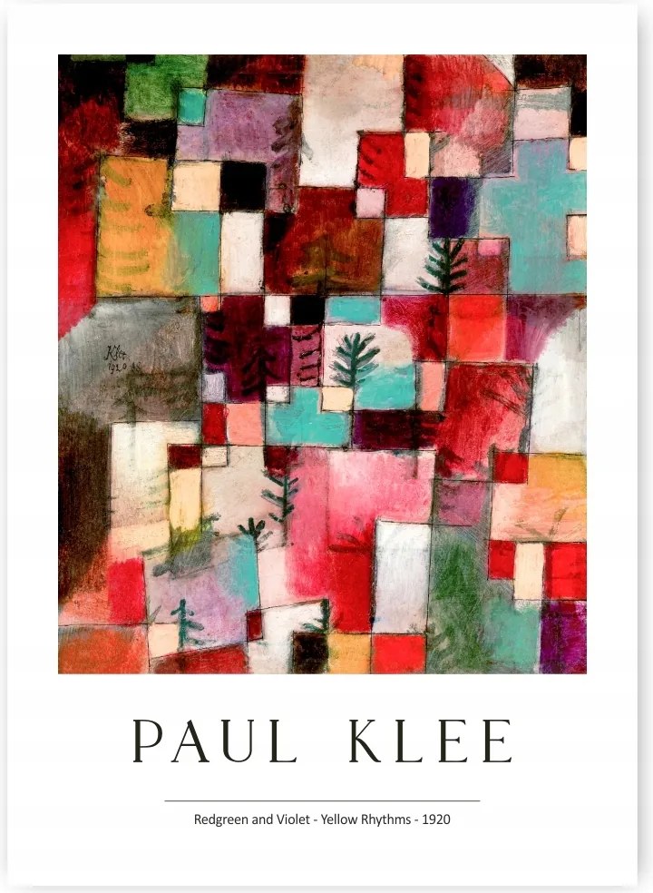 Paul Klee Colors Rhythms Plakát 21x30 cm #285