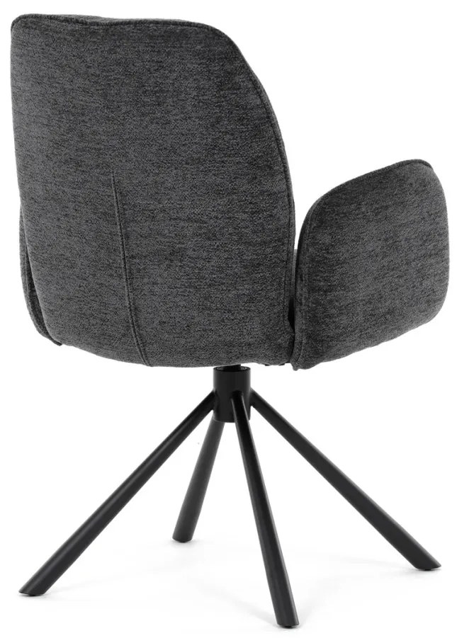 Scaun de sufragerie rotativ, culoare neagră. DCH-D1330 BK2