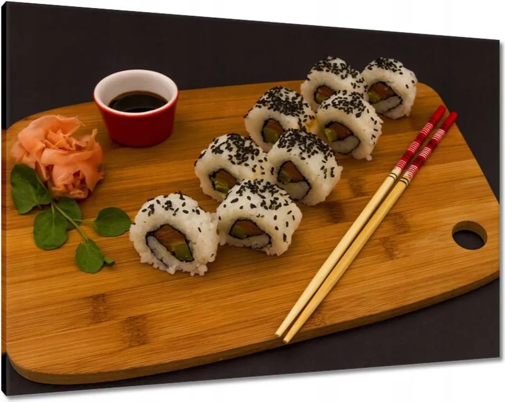 Vászonkép 100x70 Étel pálcikákkal