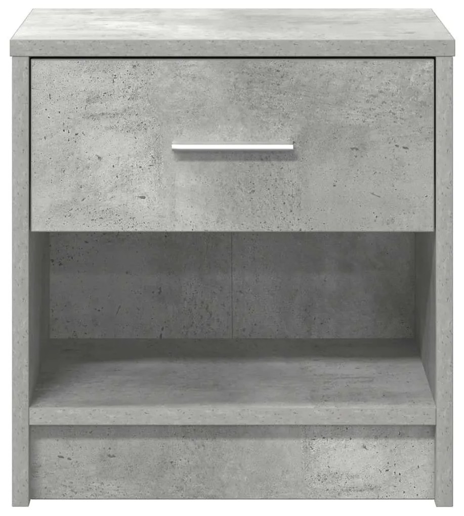 Betonszürke éjjeliszekrény fiókkal 39x28x41 cm
