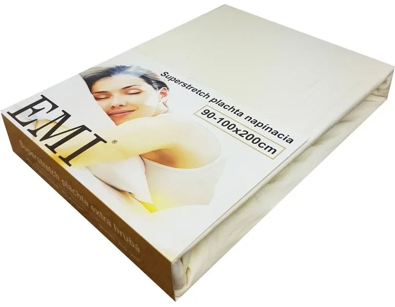 EMI natúr szupersztreccs lepedő, 90 (100)x200-as lap